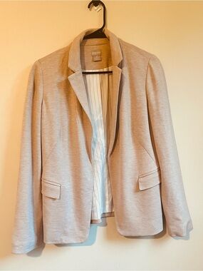 Chico's Light Cream Open-Front Blazer